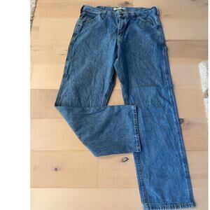 Lee Straight-Leg Men's Denim Jeans in Medium Blue